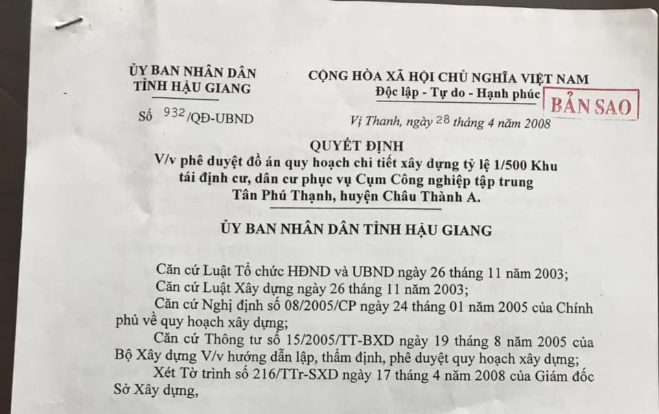 quy hoạch 1/500 kdc Minh Linh